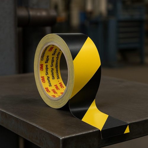 Ruban adhésif vinyle - marquage jaune et noir