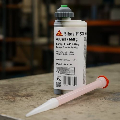 Dwuskładnikowy klej silikonowy Sikasil SG-500